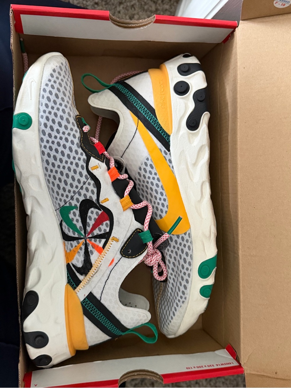 Nike React Element 55 SE Sunburst Pack mens size 9.5